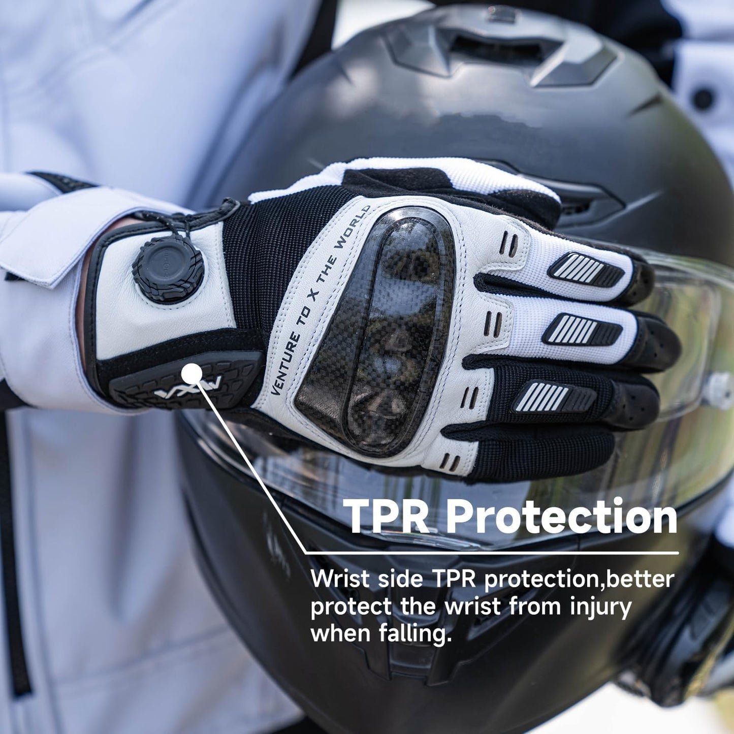 VXW High Protection Motorcycle Gloves for Men - Gel Palm Sliders& Joints Protection Design, High-Speed Sports Gear for MTB/ATV/BMX/Motocross/Racing/Dirt Bike Gear