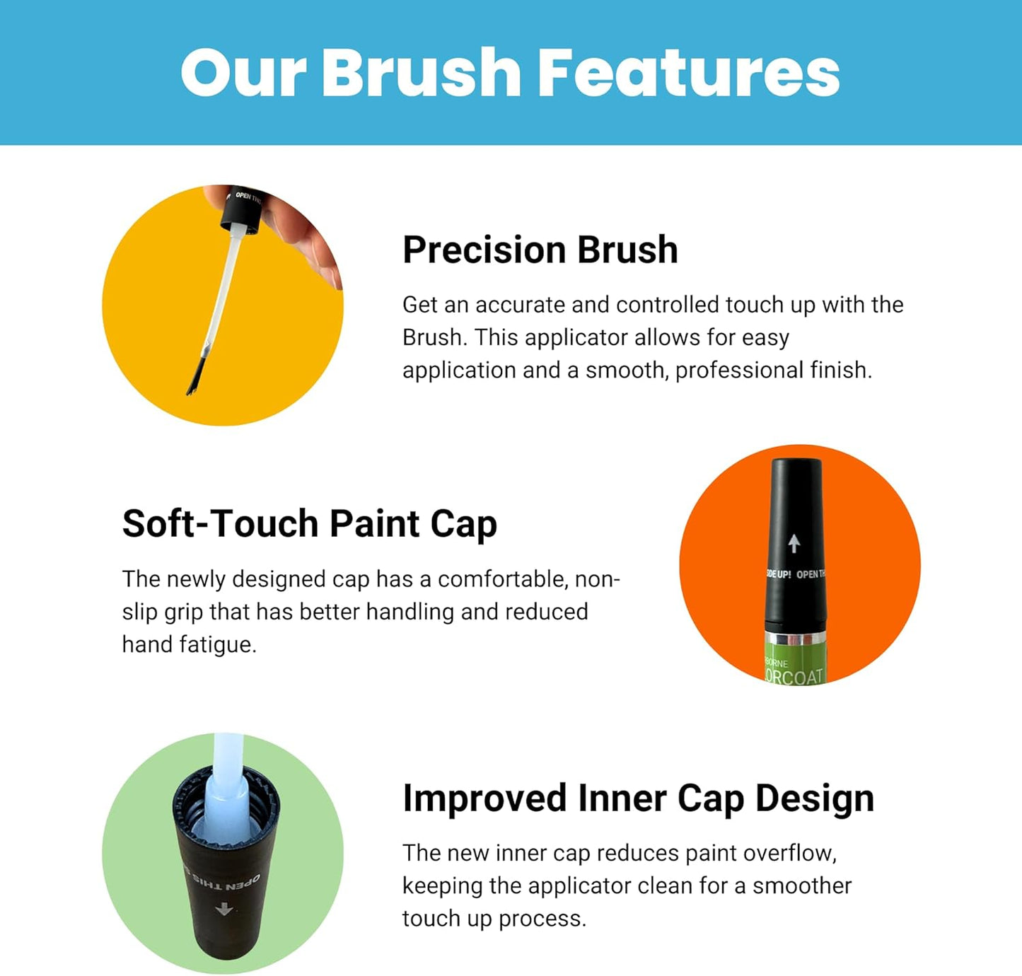 TouchUpDirect 6X3 Lunar Rock Compatible with Toyota Exact Match Scratch Repair Touch Up Paint - Brush Kit