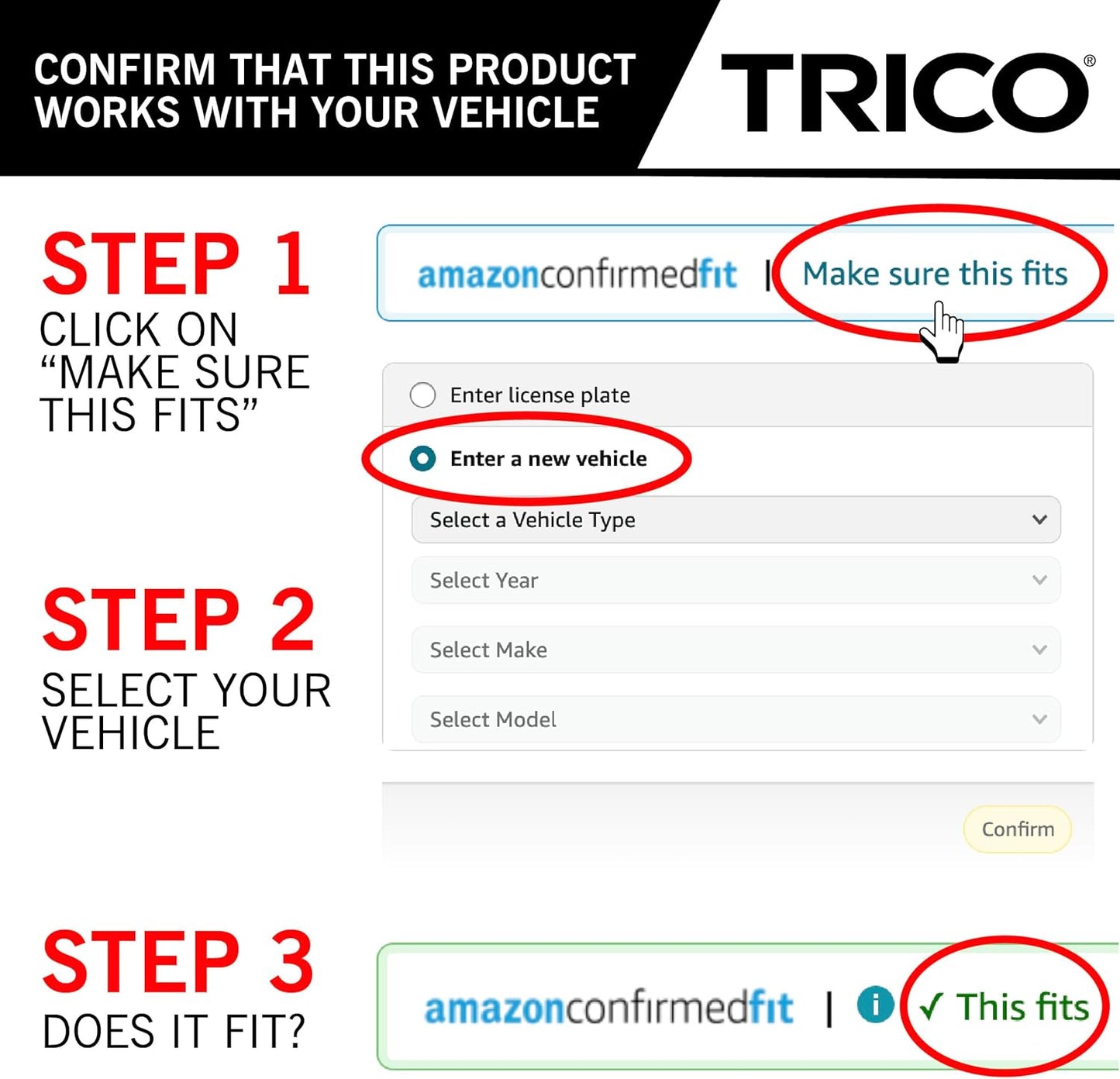 TRICO Gold™ (18-2420) 24 & 20 Inch Pack of 2 Automotive Replacement Windshield Wiper Blades for My Car Super Premium All Weather Beam Blade for Select Vehicle Models