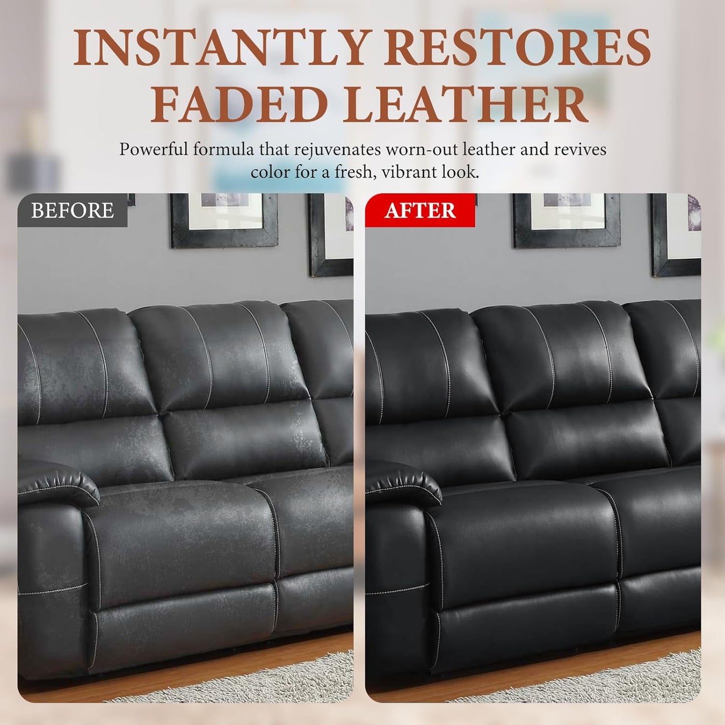 Leather Recoloring Balm Leather Color Restorer Scratch Repair Leather Paint for Furniture Couches Car Seats Shoes Bags Leather Dye and Restorer Restores Faded and Scratched Leather-Beige