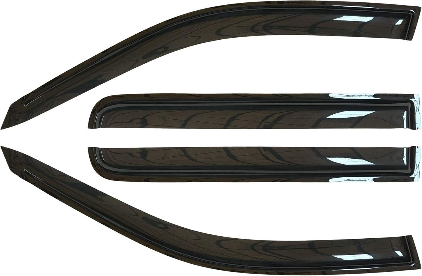 Side Window Wind Deflector,4pcs Out-Channel Tape-On Nice Rain Guards Set fit for 1997-2017 Ford Expedition,1998-2017 Lincoln Navigator 94233