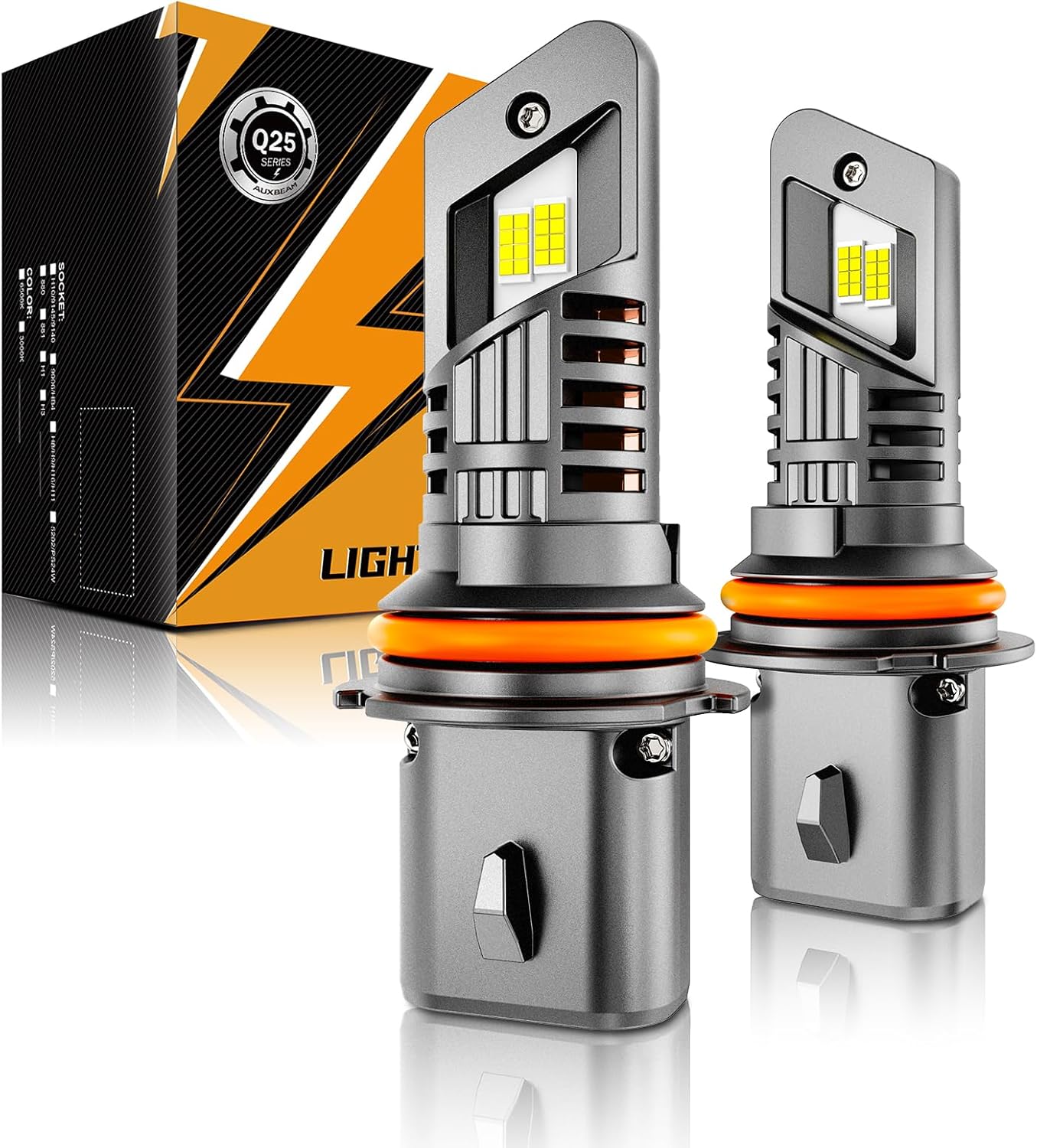 Auxbeam 9007 HB5 Fog Lights, 20000 Lumen 500% Brighter Wireless 9007 Light for Off-Road Use or Fog Light, Plug and Play