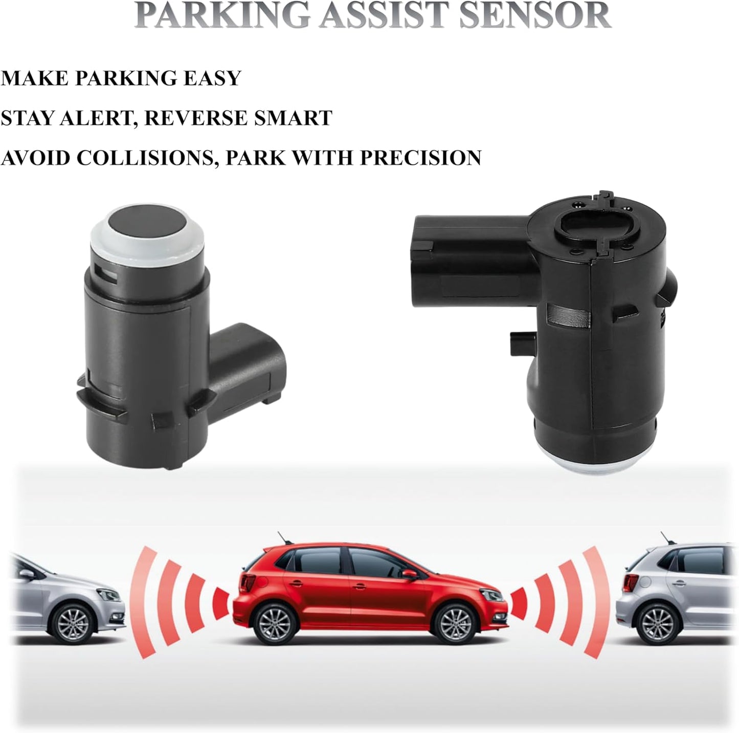 Backup Sensor Reverse Bumper Parking Assist Sensors Compatible with 2009-2014 Ford F-150 2010-2014Lincoln Mark LT Replaces# 9L3Z-15K859-D（4PCS）