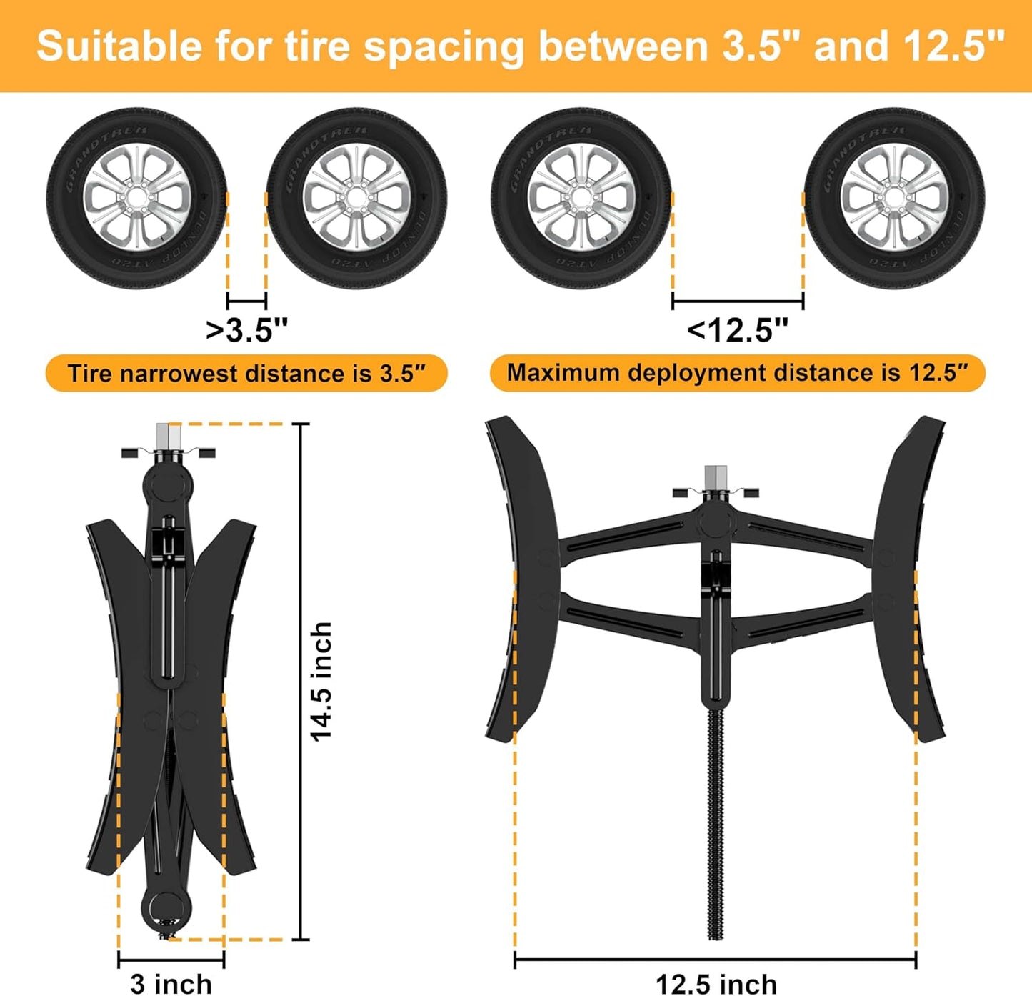 Camper Wheel Chock Stabilizer 2 Sets, Upgraded Side Grain Heavy Duty X-Shaped Stabilizer Wheel Chock RV Travel Trailer Accessories Anti-Move Anti Rust Coating Tire Chalks