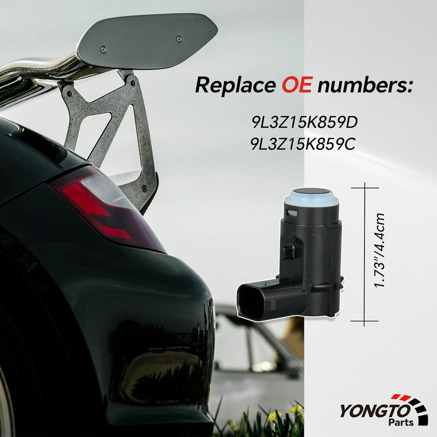 9L3Z-15K859-D 4Pcs Reverse Backup Parking Assist Sensor Compatible with Ford F-150 2009-2014 Replace OE 9L3Z15K859C