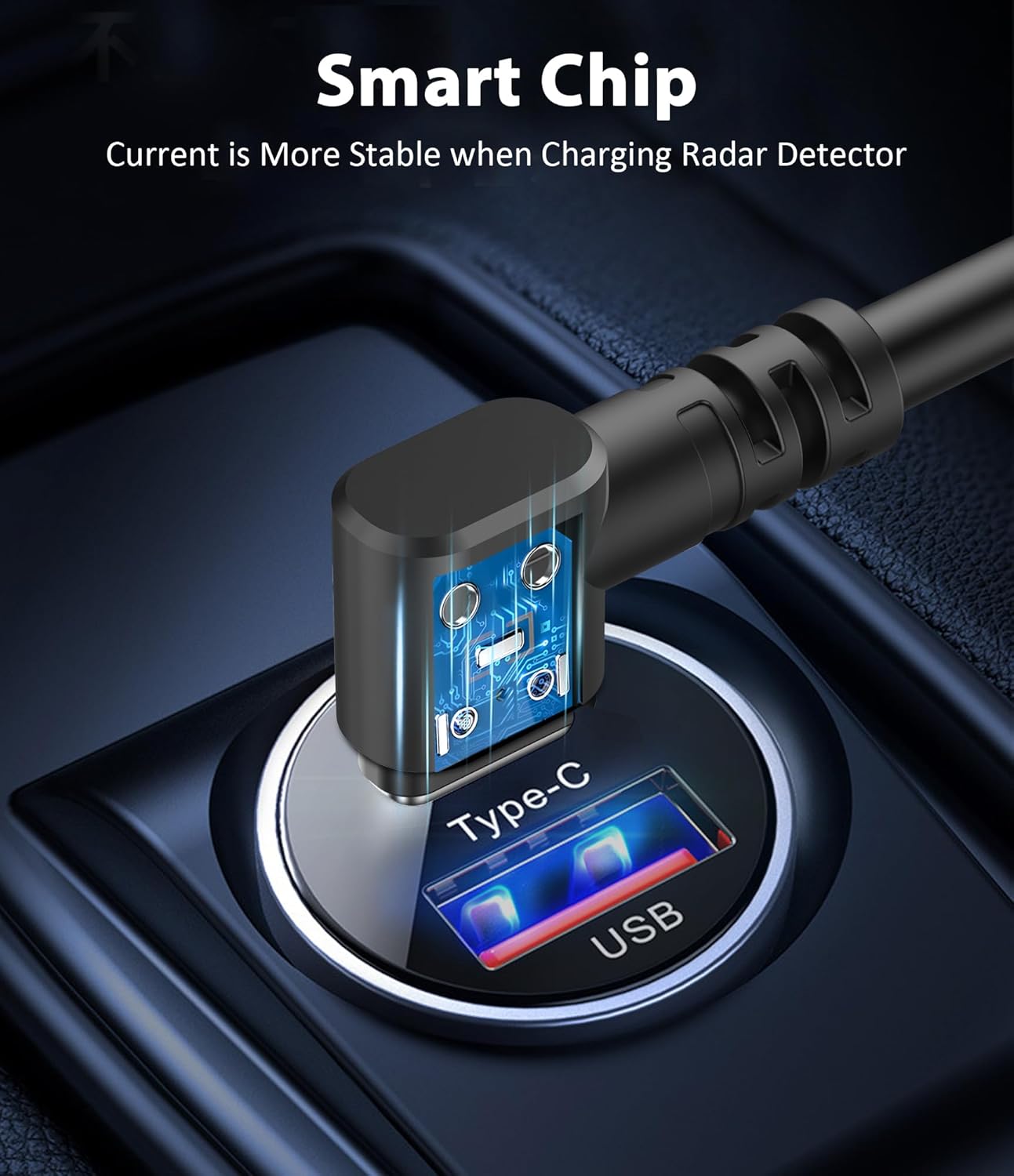 Radar Detector Cord, Type C to RJ11 Plug Cable,for Escort Radenso XP Uniden Beltronics Cobr Whistler Radar Detector,Replacement Power Cable for Radar Detectors