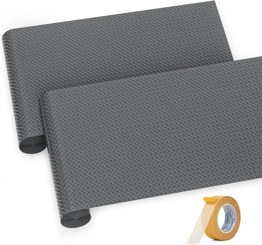 Premium Garage Floor Mat, Commercial Grade Heavy Duty Parking Mat for Garage Floor, Golf Cart Parking, Water/Stain Resistant Floor Runner (Grey Diamond, 2 Rolls x 4 x 10 Feet)