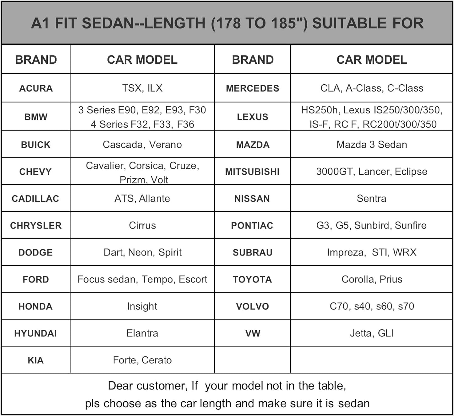 Kayme 6 Layers Car Cover Waterproof All Weather for Automobiles, Outdoor Full Cover Rain Sun UV Protection with Zipper Cotton, Universal Fit for Sedan (178-185 inch)