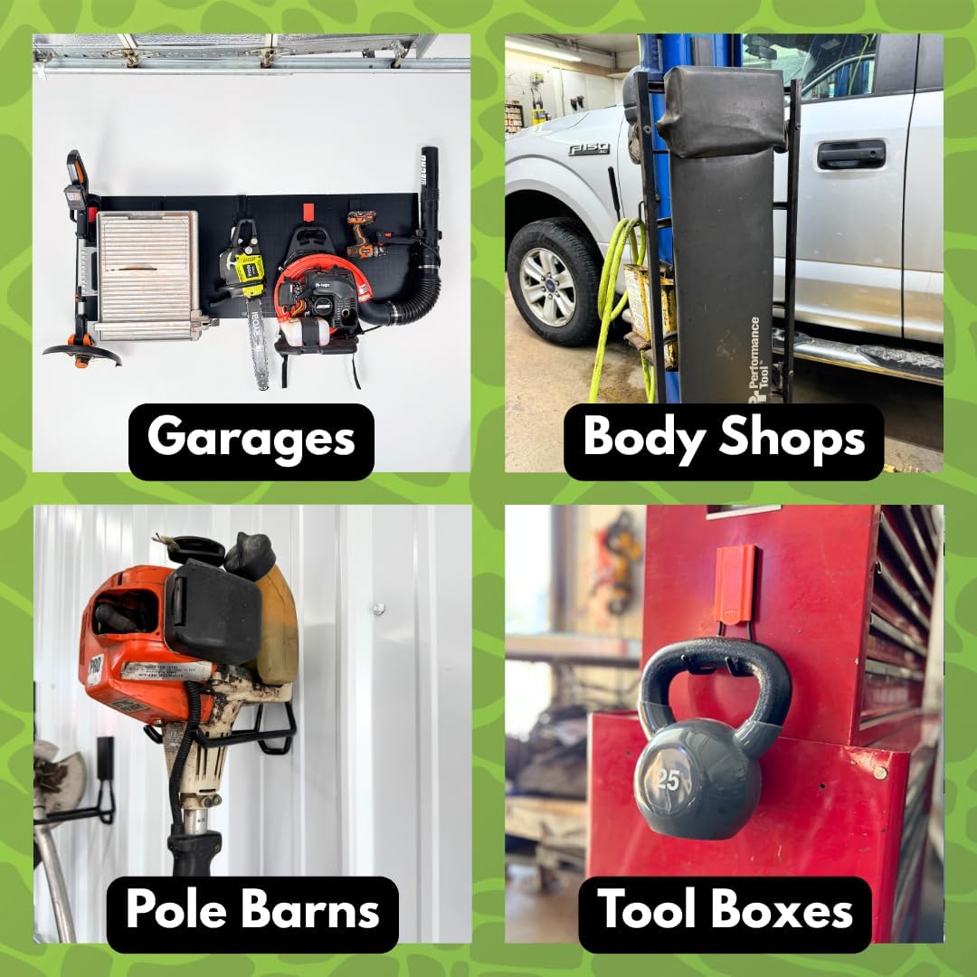 GATOR MAGNETICS Storage Hooks: 6-Pack, The Ultimate Workshop & Garage Storage Systems, Heavy Duty Magnetic Hooks, Sturdy Tool Organization Solutions, 25lb Hold, for All Steel Surfaces 2.5" & 4"