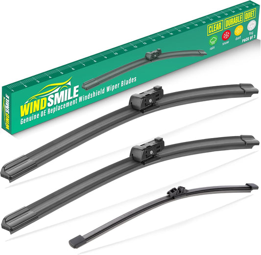 22" 20" 9" Windshield Wiper Blades Replacement for Ford Bronco Sport 2021 2022 2023 2024 2025 Premium All Weather Front Rear Wipers Set - OEM Quality (Pack of 3)