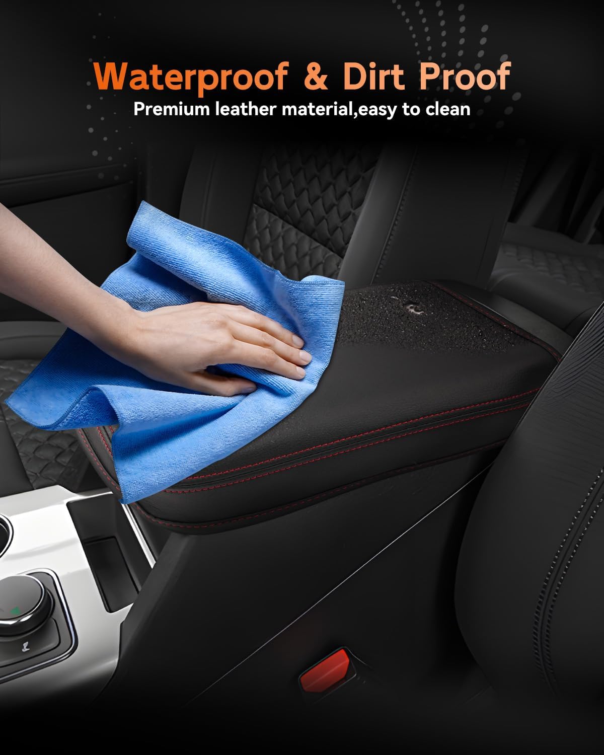 CDEFG for Chevrolet Blazer 2019-2025 Center Console Cover Armrest Box Cover for Chevy Blazer (2LT, 3LT, Premier, RS) 2020 2021 2022 2023 2024 2025 Accessories Console Arm Rest Protector