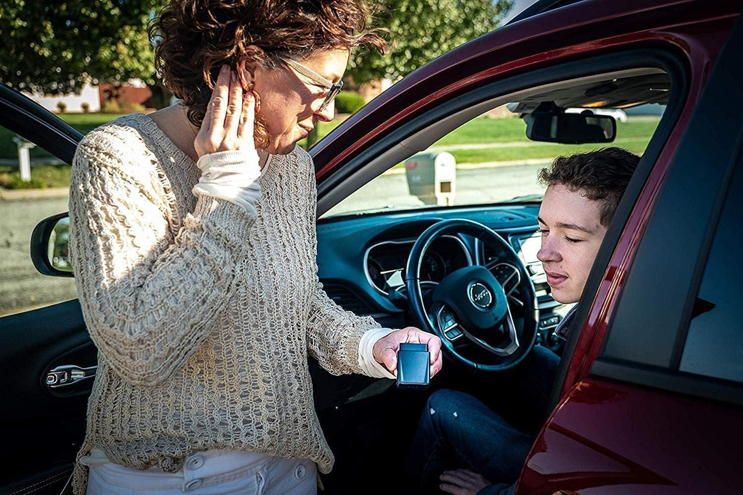 Brickhouse Security GPS Tracker for Vehicles- TrackPort OBD II Tracking Device- Tracker for Car Location and Speed- Mini OBD GPS Tracker for Vehicles- GPS Trackers- Subscription Required