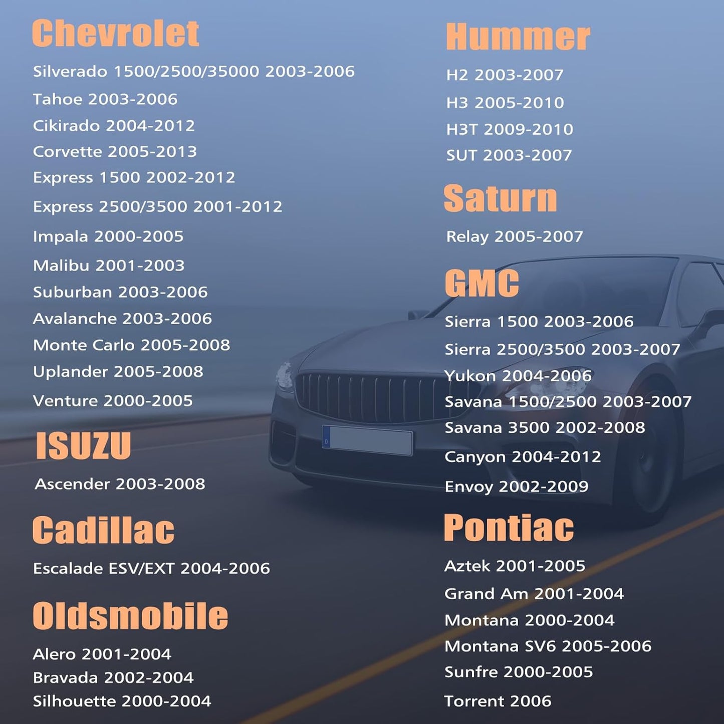 Car Radio for 2003 2004 2005 2006 Chevy Silverado 1500/2500/3500, 7" Car Stereo for Tahoe 2003-2006, GMC Sierra 1500/2500/3500 2003-2006, Yukon 2004-2006, Impala 2000-2005, GPS Navigator, Back Camera