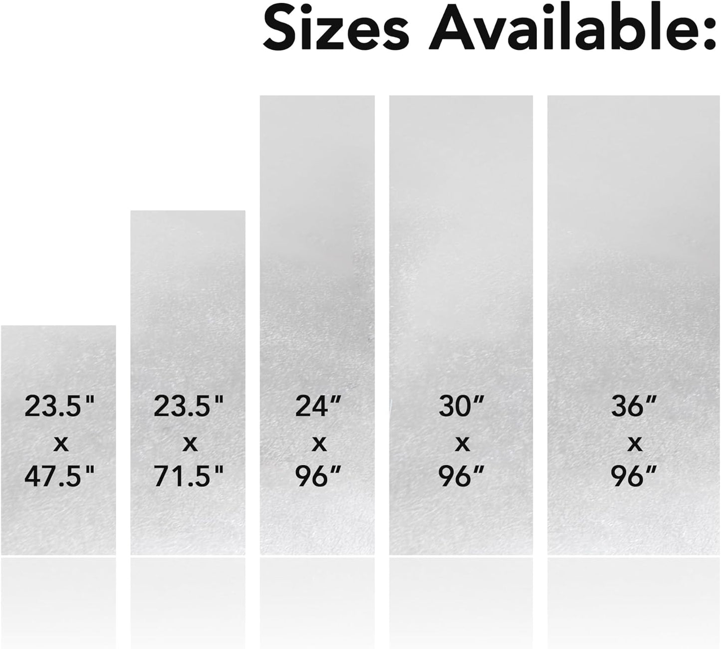 RESILIA Work Bench Mat - 23.5" X 47.5", Scratch-Resistant PVC Mats - Protect Your Workbench, Table, or Tool Station from Painting, Woodworking, Crafting, Building, & More, Clear, Made in The USA