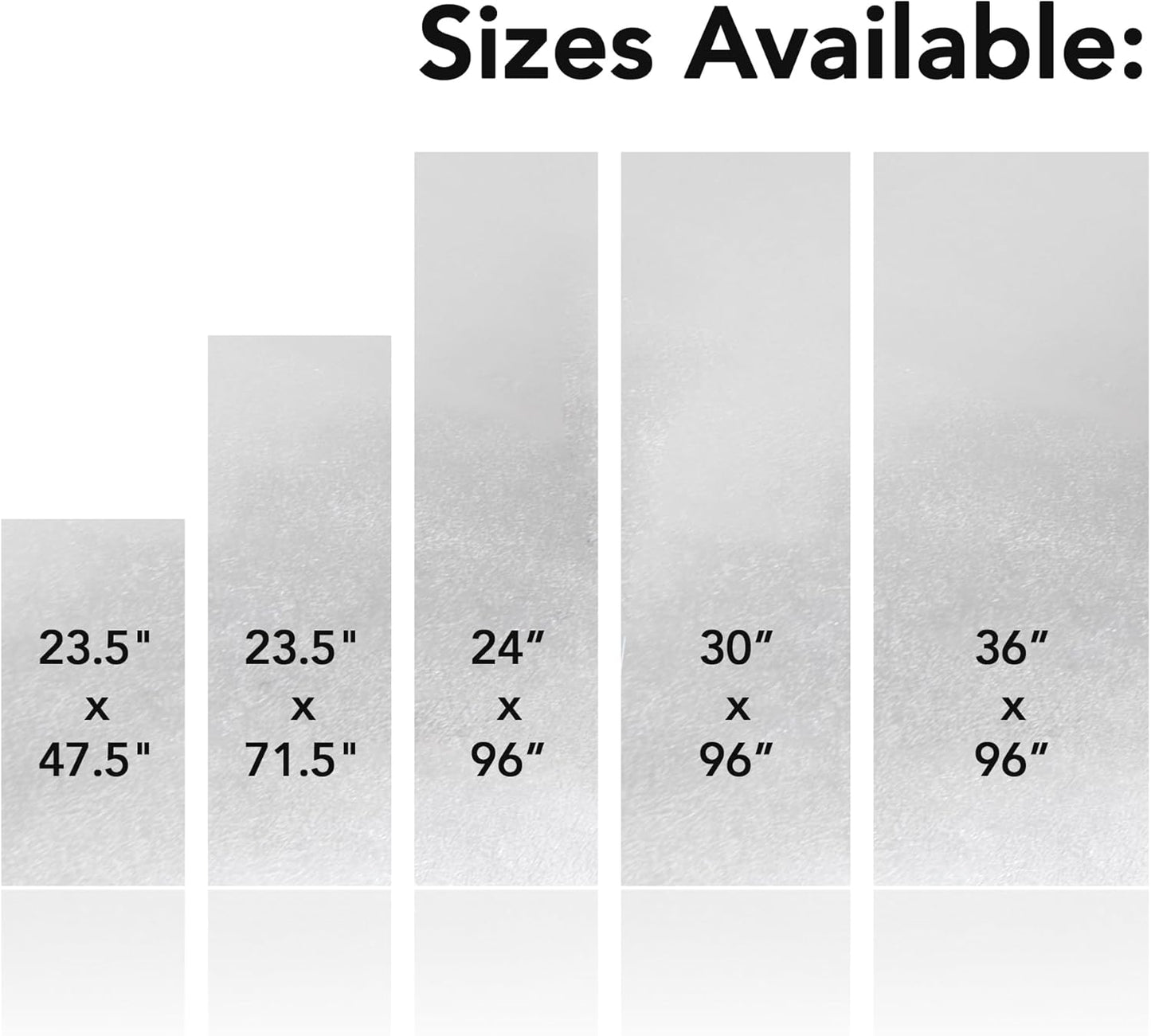 RESILIA Work Bench Mat - 23.5" X 71.5", Scratch-Resistant PVC Mats - Protect Your Workbench, Table, or Tool Station from Painting, Woodworking, Crafting, Building, & More, Clear, Made in The USA