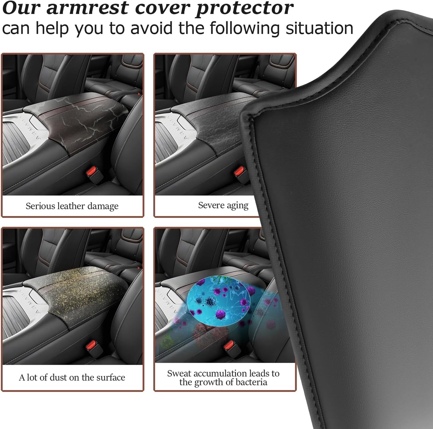 SKTU for 2025 Nissan Armada Accessories Armrest Cover for 2025+ Nissan Armada Center Console Cover Nissan Armada 2025 Accessories 2025 Armada Center Console Cushion Pad