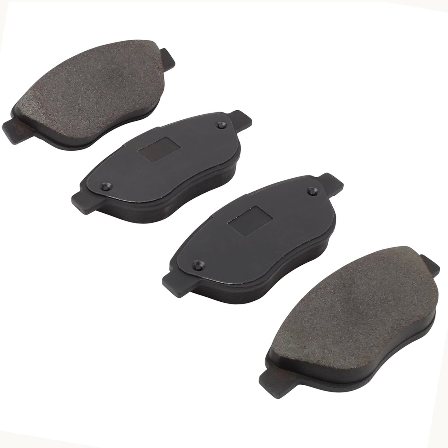Premium Semi-Metallic Front Brake Pads (1001-1618AM) Compatible with Fiat 500 2012-2019