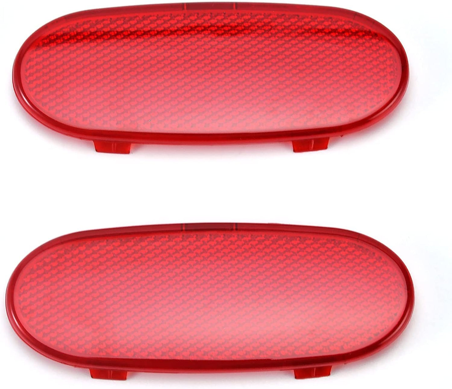 Car Front Interior Door Panels Reflector Red Inner Door Panel Reflector Plate for 2002-2008 Dodge Ram 1500/2003-2009 Dodge Ram 2500 3500/2004-2009 Dodge Durango (for front doors only)-2PCS