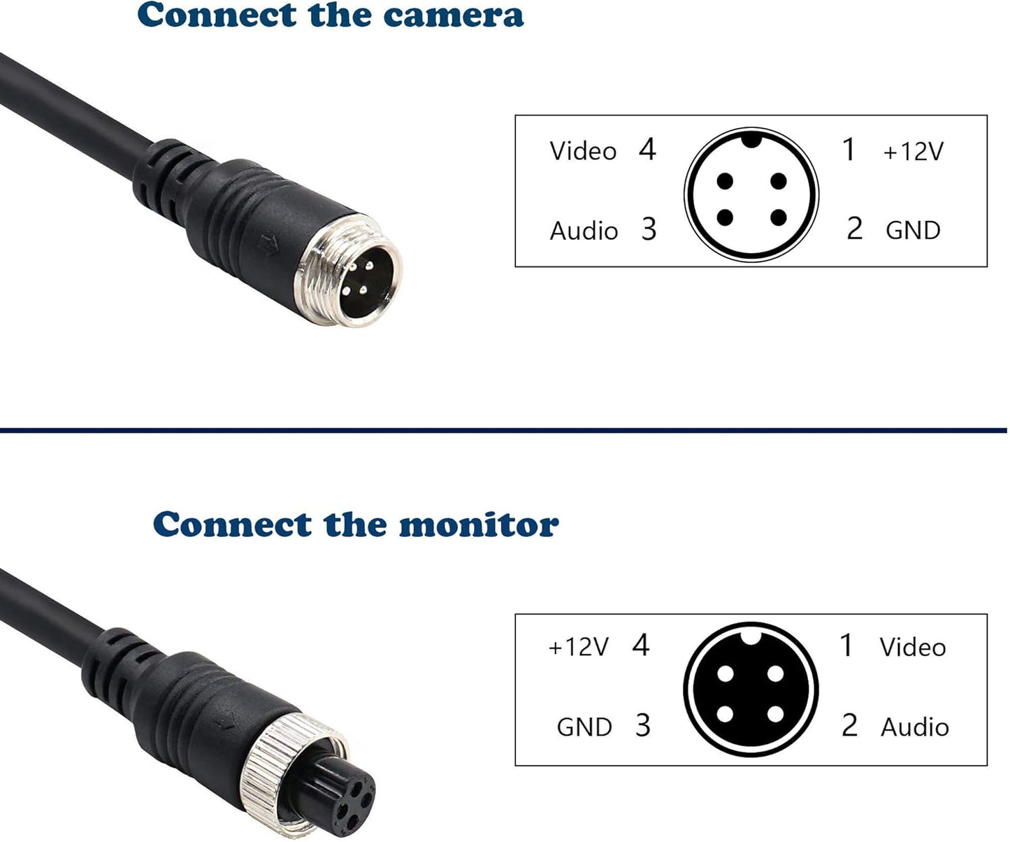 (50FT/15m) Car Video Systems,Backup Camera Cable,Backup Camera Extension CableShock Extension， AV Extension CableCCTV Rear View Camera，Car Video Extension Cable，Car Backup Monitoring System