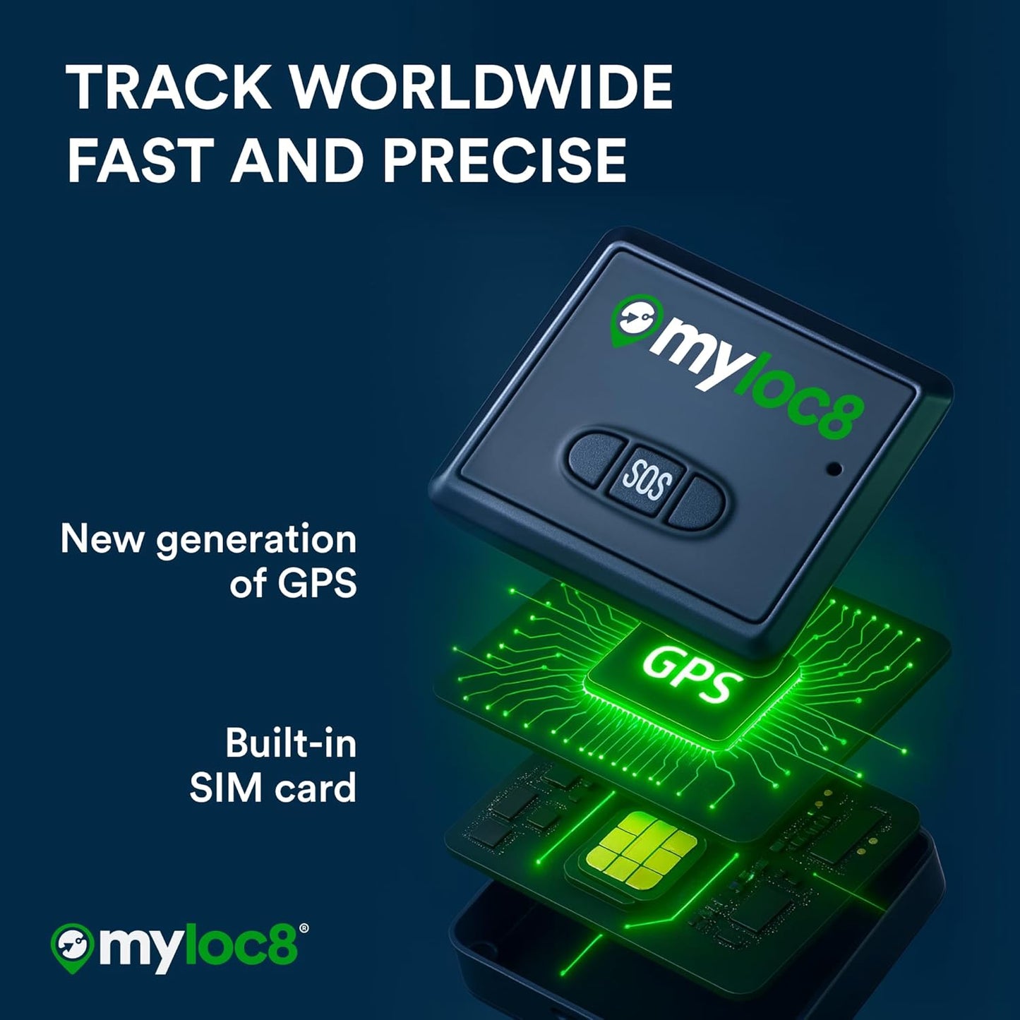 GPS Tracker for Vehicles with Magnet – 4G LTE Real-Time Location Device with App, Built-in SIM, 14-Day Battery – Anti-Theft GPS Tracker for Car, Motorcycle, Scooter, Bike