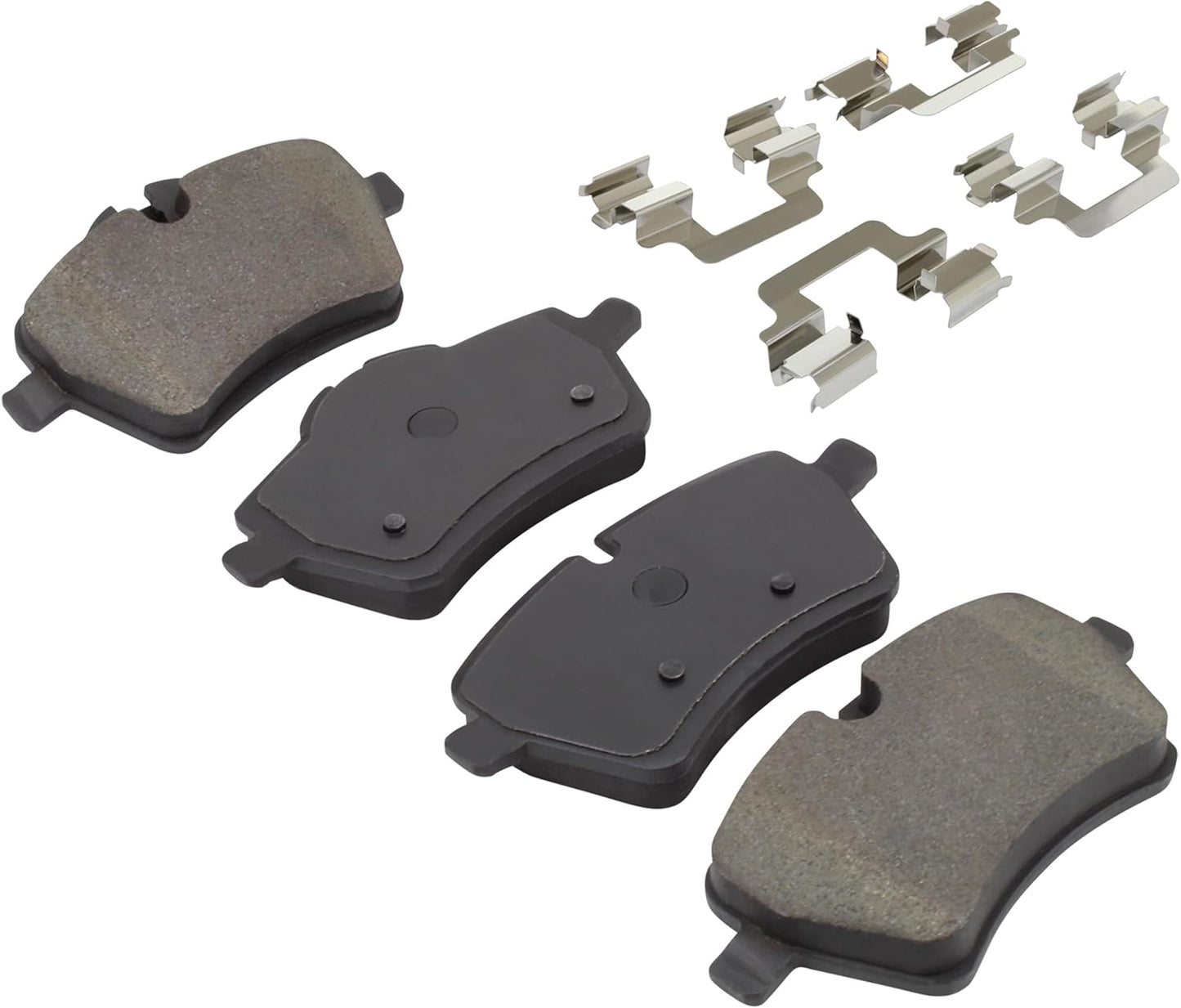 Premium Semi-Metallic Front Brake Pads (1001-1204M) Compatible with Mini Cooper 2006-2015, Mini Cooper Countryman 2011-2016, Mini Cooper Paceman 2013-2016