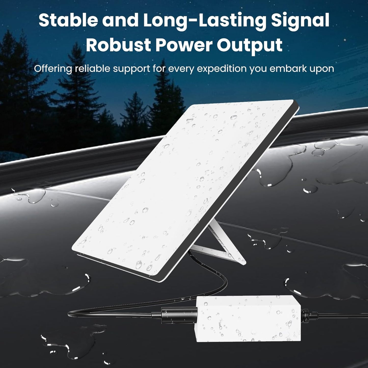 Car Charger/Car Power Adapter for Starlink Mini, 12V/24V/36V Cigarette Lighter Adapter with 20 AWG 40inch Cable on Car/Truck/RV/Boat, Step-Up Converter, Support 60M/200FT Extended Range