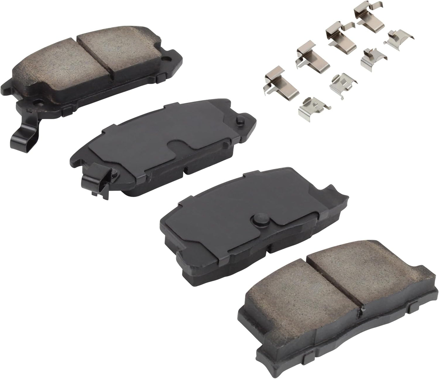 Premium Ceramic Rear Brake Pads (1001-0657C) Compatible with Toyota MR2 1991-1995, Toyota MR2 Spyder 2000-2005