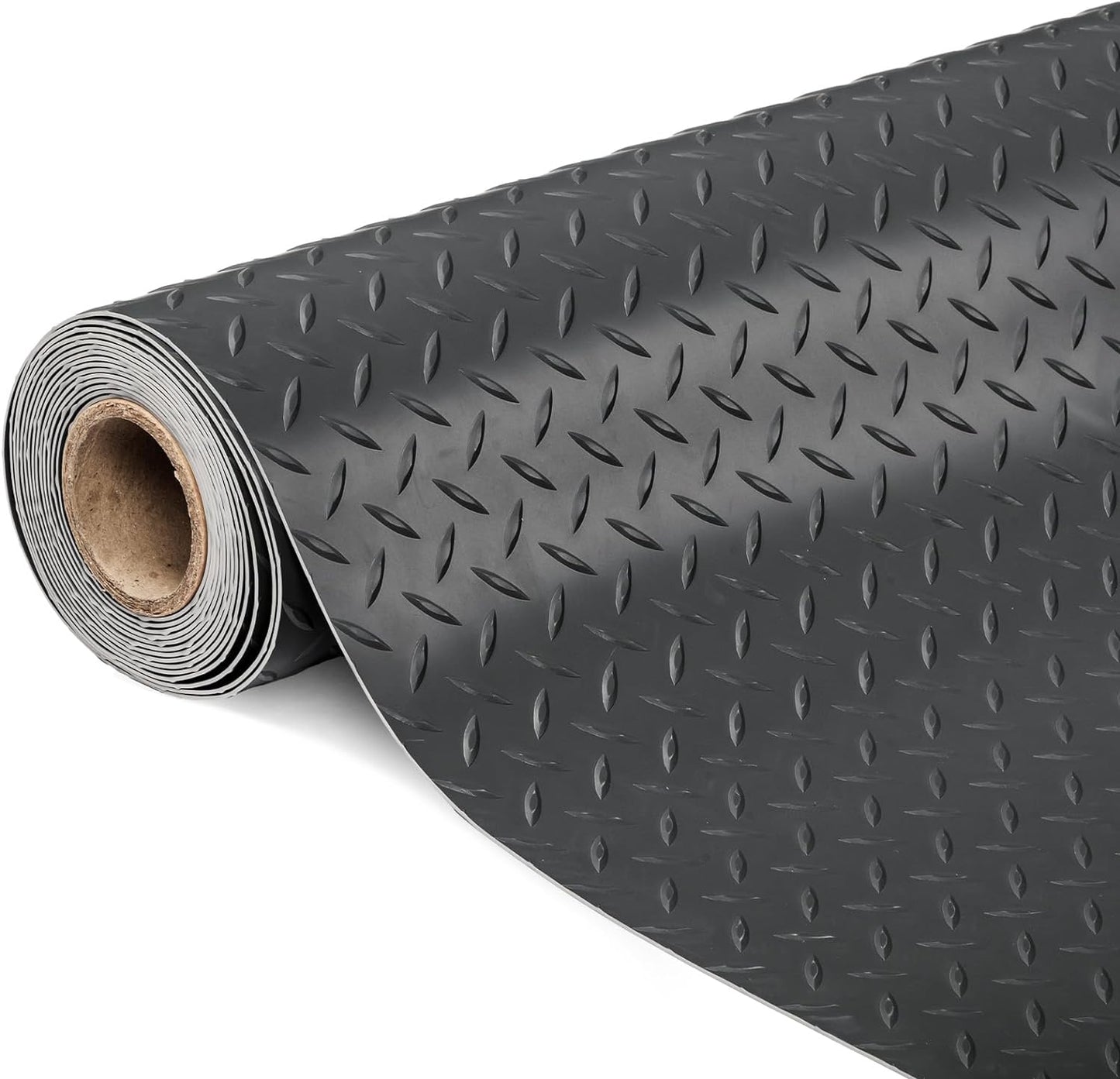 TUFFIOM 7.5 x 20 FT Garage Floor Mat, Thickened Diamond Plate PVC Garage Mats Flooring Roll for Under Car, Garage Parking Mats for Floor Large SUVs, MPV, Pickup Truck