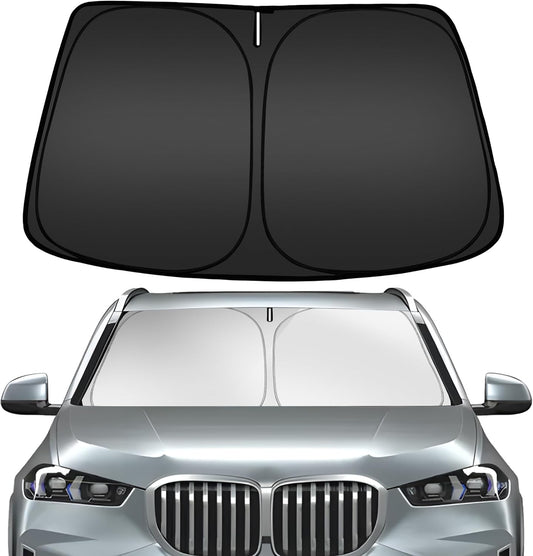 ARISMOTOR Windshield Sun Shade for BMW X5 2019-2025, Custom Fit Foldable Front Window Sunshade Sun Visor Protector, Block UV Rays Keep Your Car Cooler