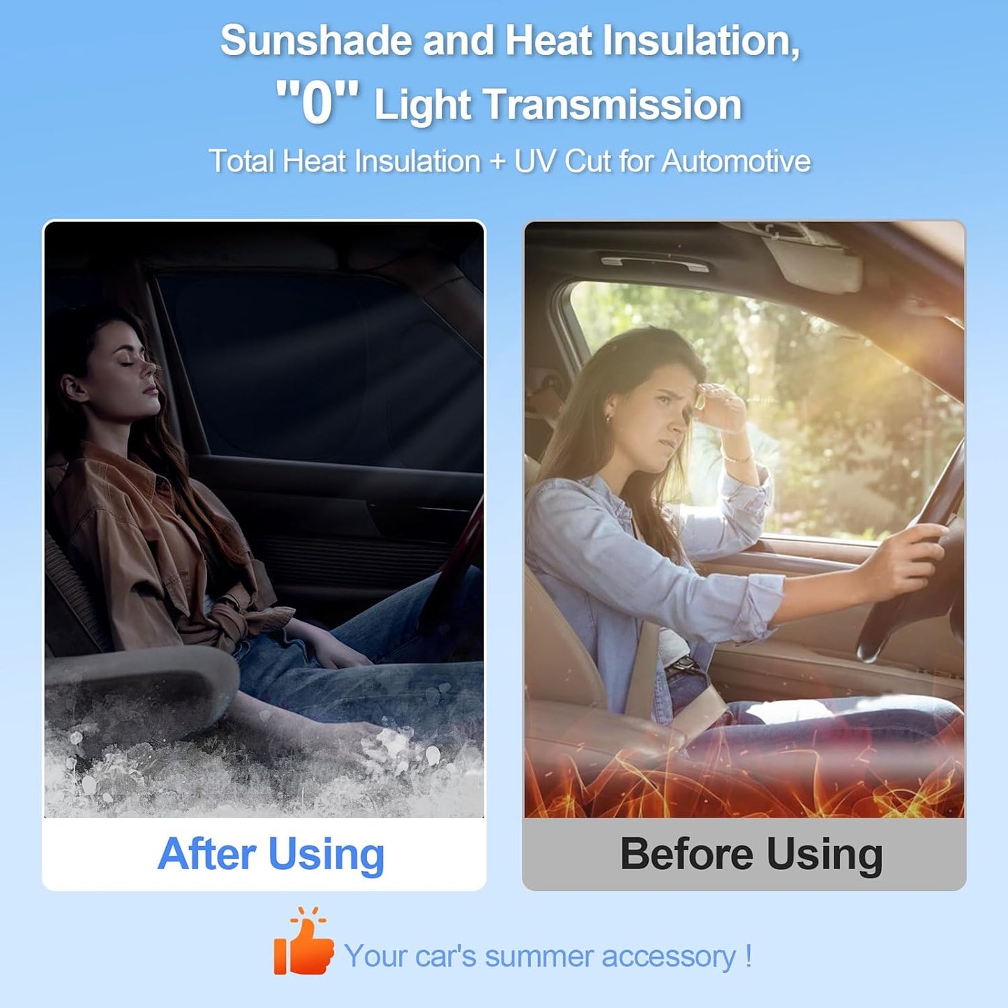 6pcs Car Window Shades for Toyota Camry 2007-2011 Accessories,Windshield Side Rear Full Sunshade,Sun Visor UV Blocking, Privacy Protection and Blackout for Camping Outdoor