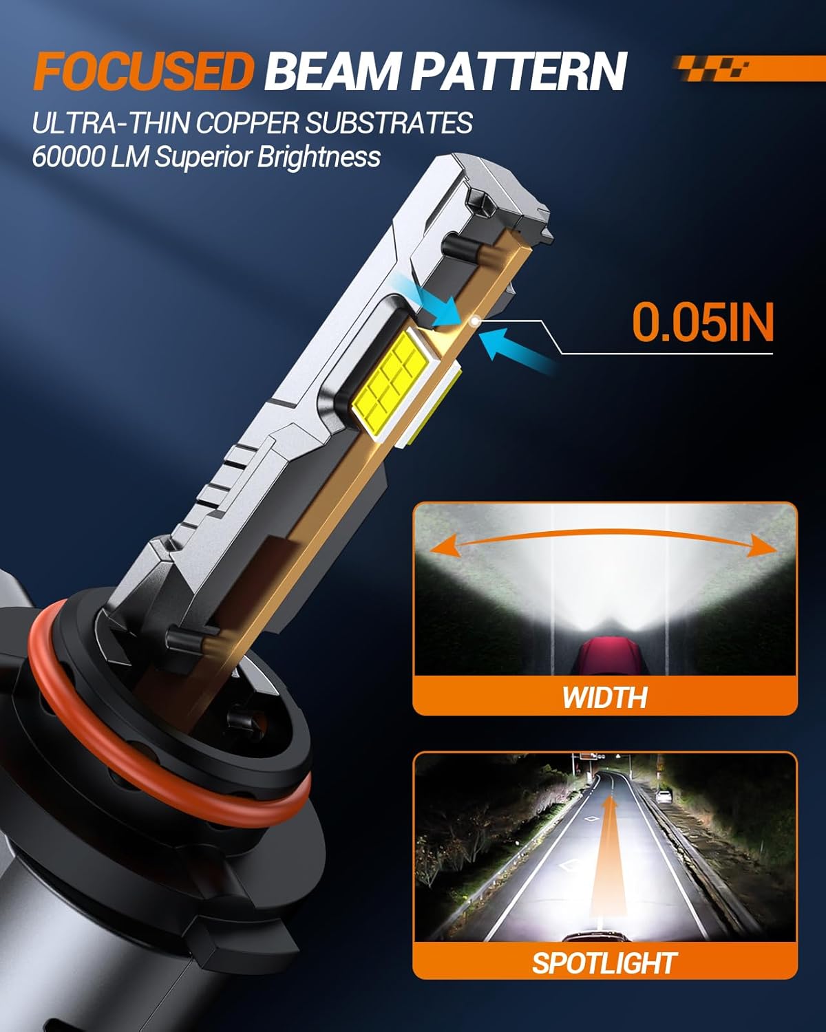 SEALIGHT H11/H9/H8 and 9005/HB3 Fog Lights Combo, 90,000LM Wider Driving Vision, 1:1 Design 9005 H11 Fog Lights, Plug and Play, Pack of 4