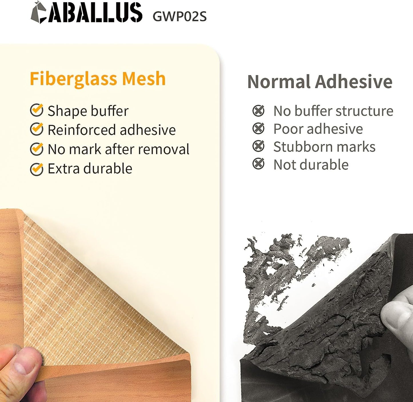 GWP02S Wood Grain Garage Wall Protector Car Door Protectors, Garage Accessories, Parking Stopper for Garage, Tool-Free, Designed in Germany (4-Pack Wood Grain)