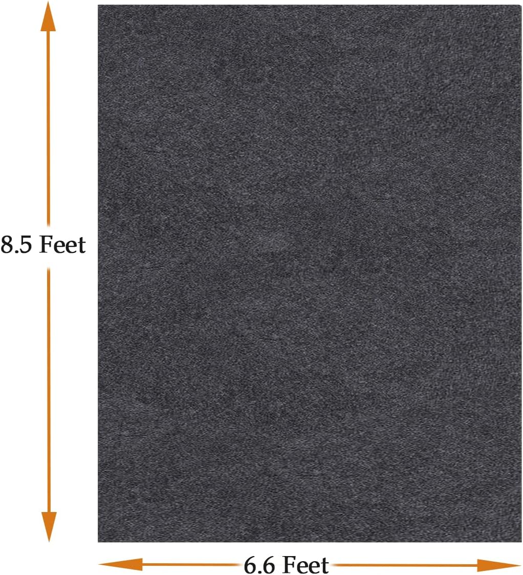 Large Rubber Mat 6.6x8.5 Feet Oil Absorbent Garage Mat for Under Car Waterproof Backing Layer Golf Cart Mat Protects Floor from Spills, Drips, Splashes and Stains Oil Drip Pan