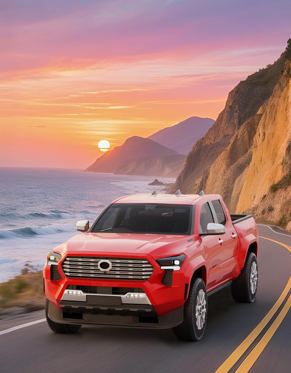 in-Channel Window Rain Guards Fit for Truck Toyota Tacoma 2024-2025 Double Cab with 4 Full-Size Doors Extra Durable Window Deflectors Window Visors Vent Shades Vent Visors Car Accessories