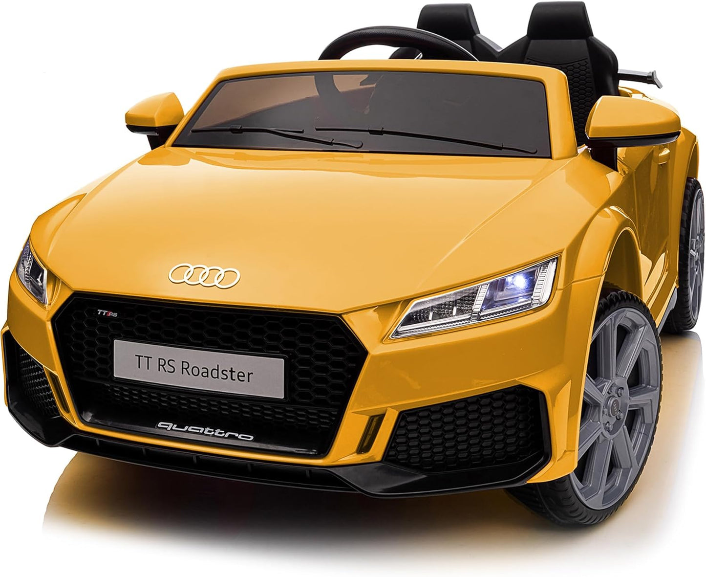 Electric Car for Kids, Licensed Audi 6V Kids Ride on Car Toy for Toddlers with Remote - Yellow