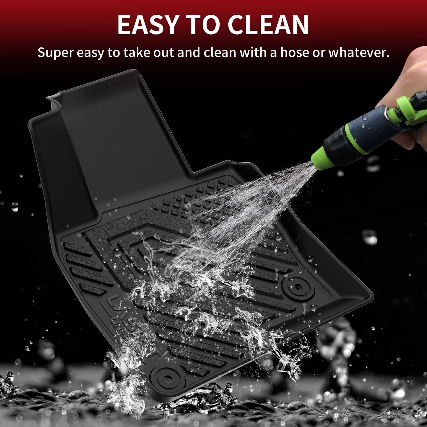 LASFIT Floor Mats & Cargo Mat Fit for Mazda CX5 2025-2017, Custom Fit TPE All Weather 2025 2024 2023 2022 2021 2020 2019 2018 2017 Floor Mats & Trunk Liner Full Set Car Mats for Mazda CX-5, Black