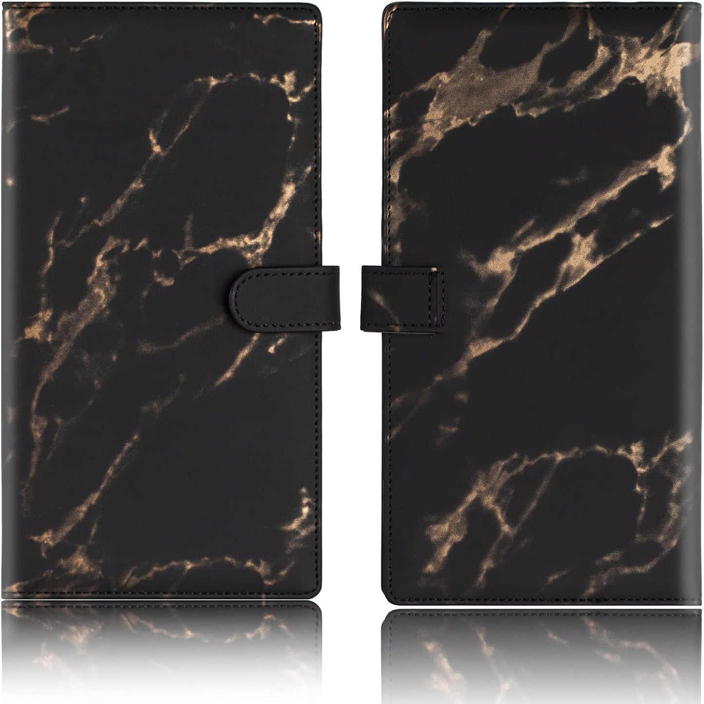 TOURSUIT Car Registration and Insurance Card Holder, Vehicle License Document Glove Box Compartment Organizer, Interior Car Accessories for Women Men (Marble Black)