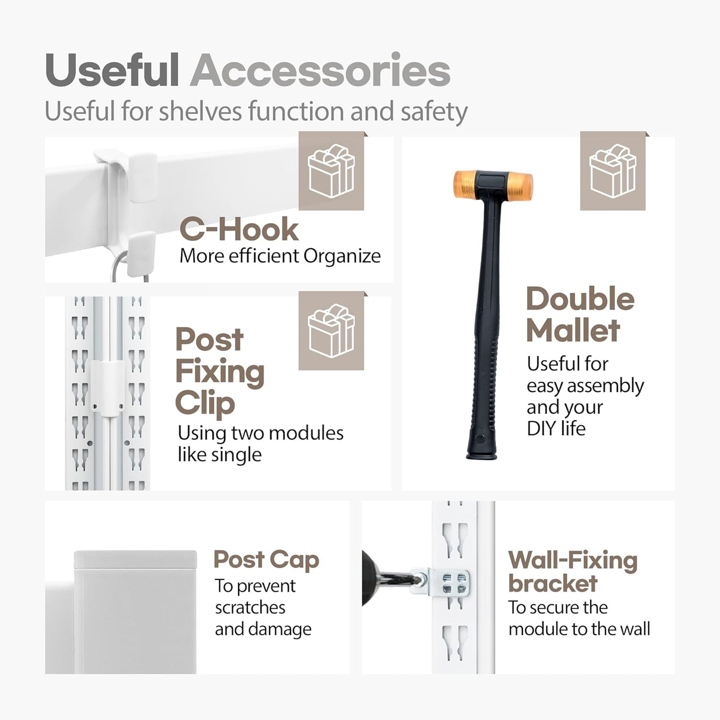 HOMEDANT House 5 Tier 24.4" W Laminated Metal Shelving Unit Adjustable Storage Utility Rack Heavy Duty Shelves Organization Multipurpose Shelf Kitchen Garage Pantry Closet 3 Pack