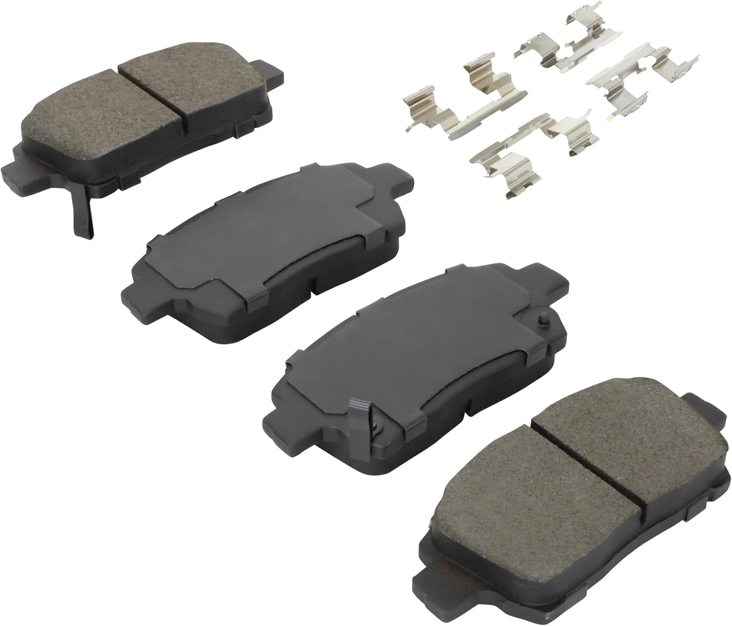 Premium Semi-Metallic Front Brake Pads (1001-0822M) Compatible with FAW F5 2009-2008, Scion iQ 2015-2012, xA 2006-2004, xB 2006-2004, Toyota Echo 2005-2001, MR2 Spyder 2005-2000 & More