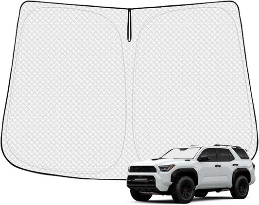 Windshield Sun Shade for 2025-2026 Toyota 4Runner Accessories Thicken 6-Layer Front Window Sunshade Cover Sun Visor Protector Foldable Block UV Rays Keep Vehicle Cool