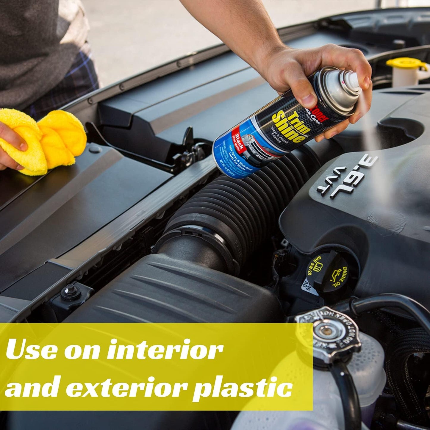 Stoner Car Care 91034-12PK Trim Shine – Vinyl and Plastic Protectant Coating for Interior & Exterior Car Detailing – Restores OEM Color, Adds Shine, UV & Water Protection – 12 Oz, Pack of 12