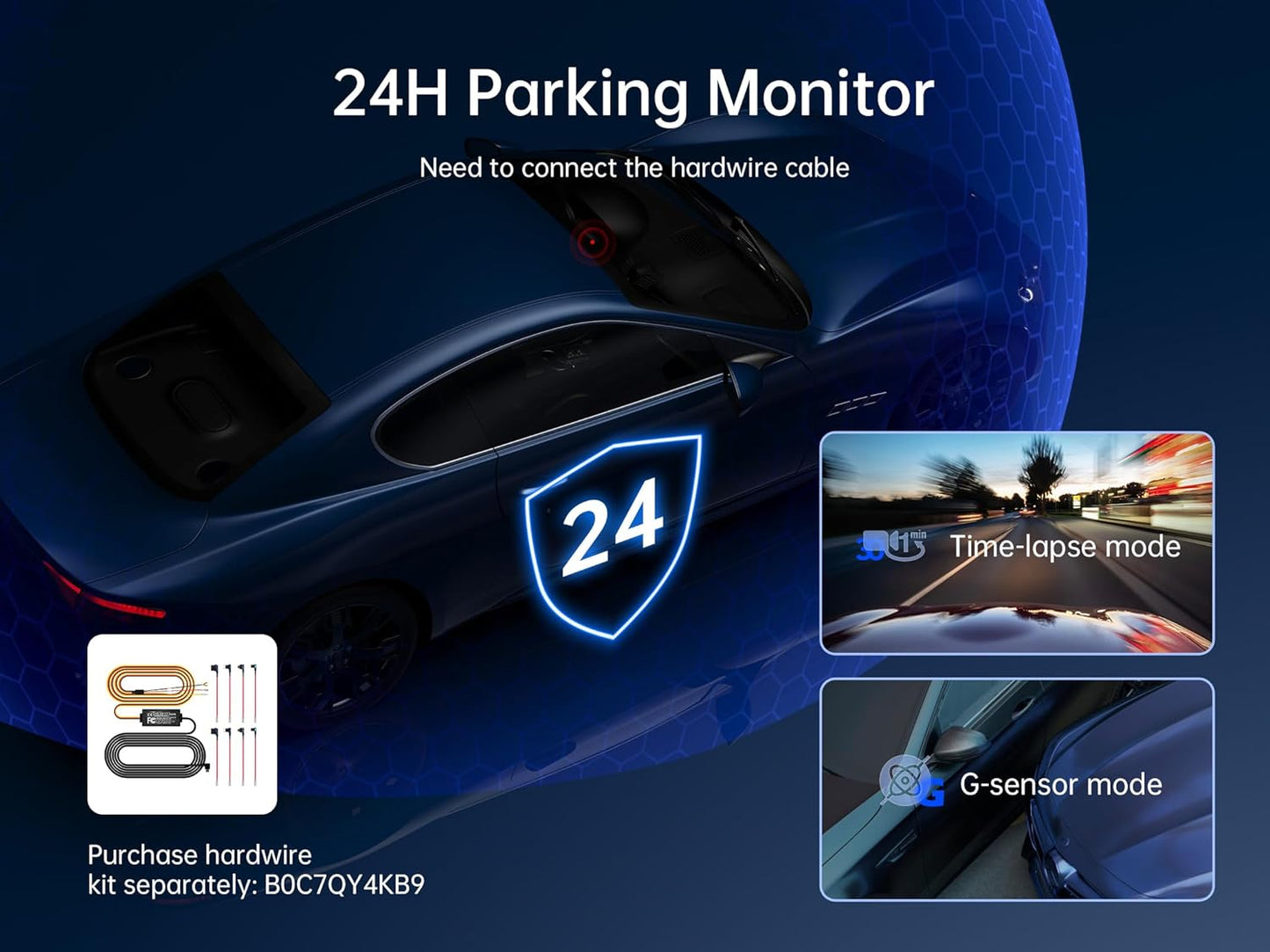 Pelsee P2 Trio 4K Dash Cam Front and Rear Inside WiFi, 64GB Card, 4K+1080P+1080P Dashcam,3 Channel Dash Camera for Cars Smart Driving Assistant ADAS/BSD/DMS,Night Vision/24H Parking Mode/G-Sensor