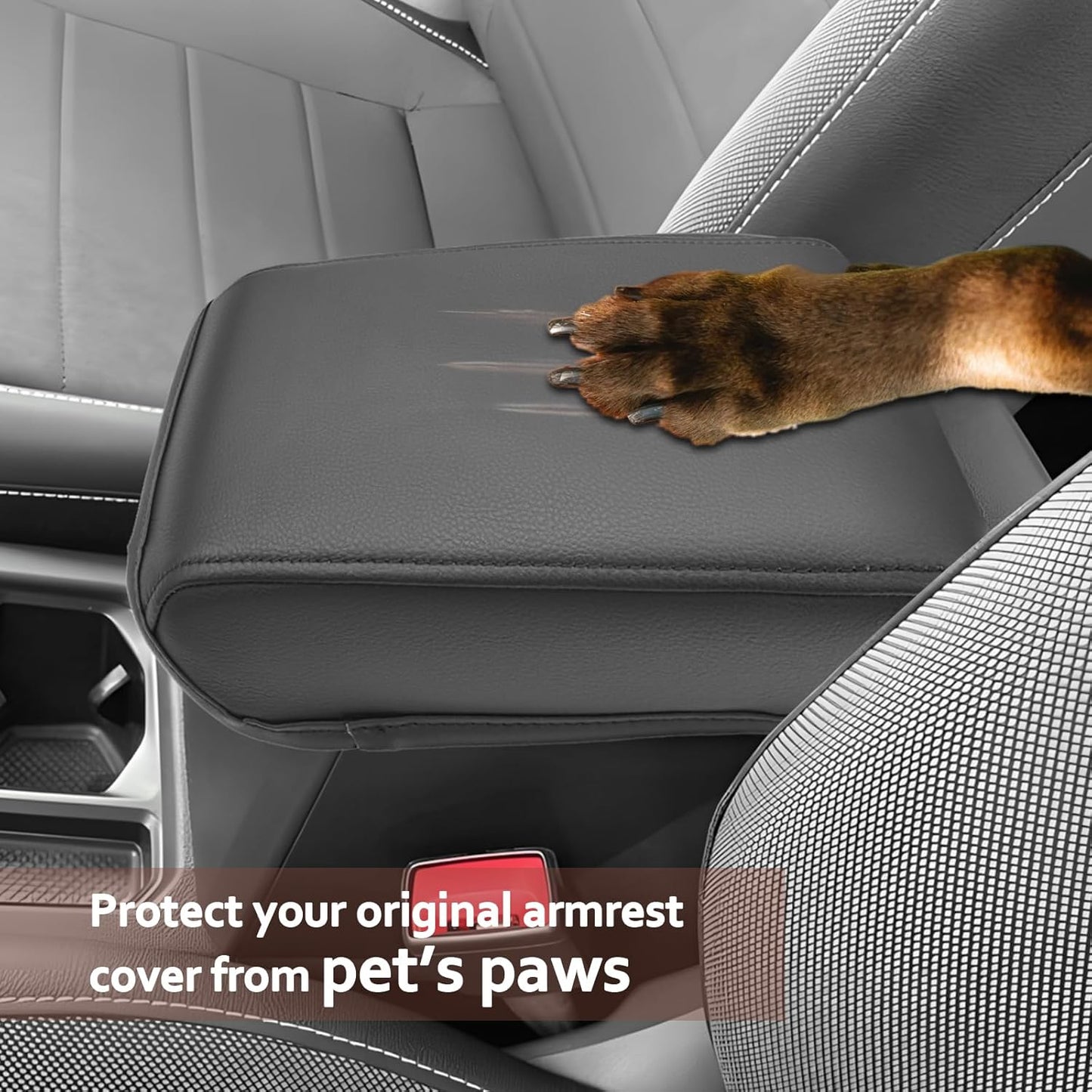 SKTU 2024 Tigua n/ 2024 Taos Accessories Center Console Cover for 2018-2024 Volkswagen Tigua n/ 2022-2024 Volkswagen Taos Armrest Cover 2024 Taos Accessories 2024 Taos Center Console Cushion