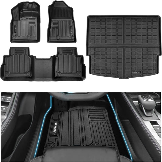 Compatible for 2025 2024 2023 2022 2021 Nissan Rogue Floor Mat Trunk Cargo Liners, All-Weather Rear Trunk Mat Cargo Cover Protector Fit for Rogue 2024-2021 Accessories (No Sport Models)