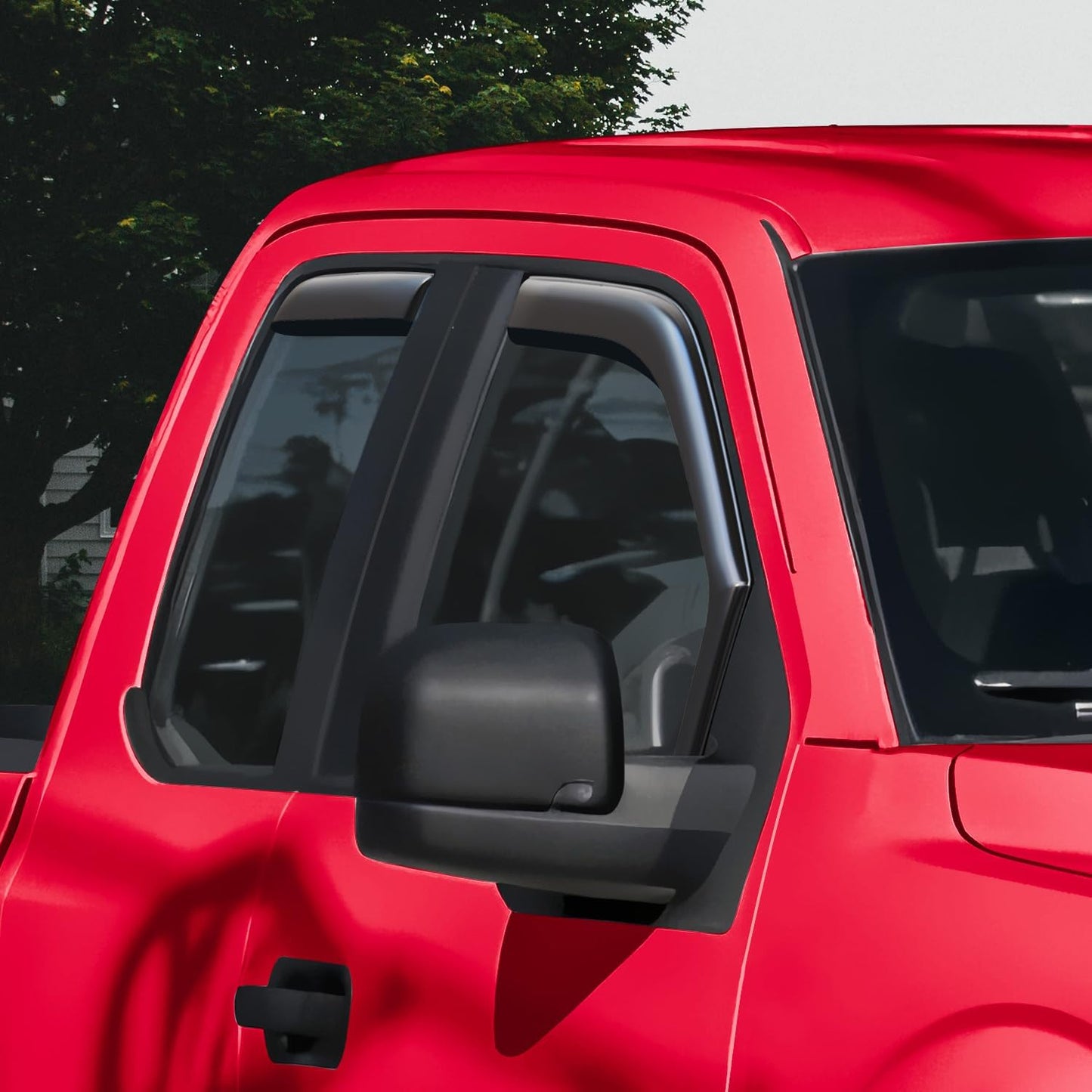 Voron Glass in-Channel Extra Durable Rain Guards for Ford F150 2015-2020 SuperCab, Window Deflectors, Vent Window Visors, 4 Pieces - 230095