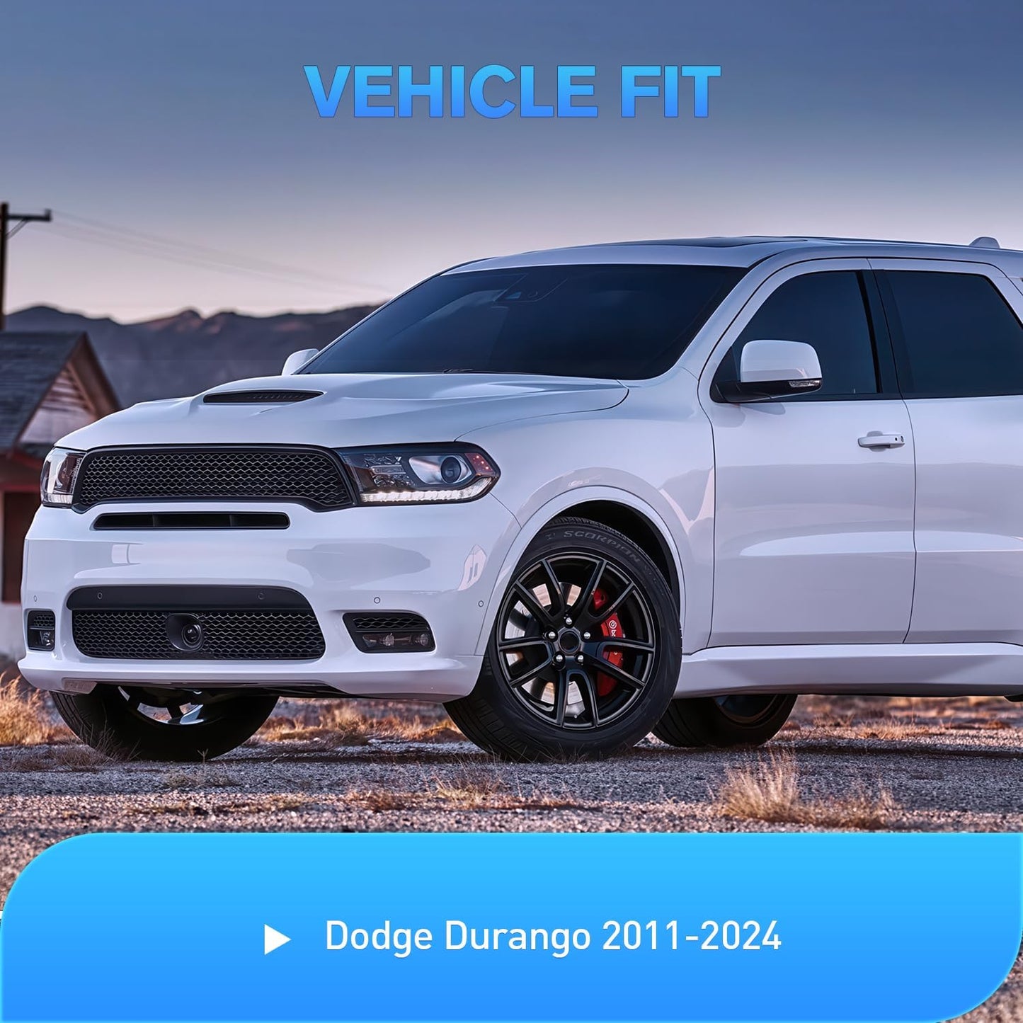 Nilight Window Visor Compatible with Dodge Durango 2011 2012 2013 2014 2015 2016 2017 2018 2019 2020 2021 2022 2023 2024 in Channel Window Deflectors, Rain Guards Acrylic-4pcs