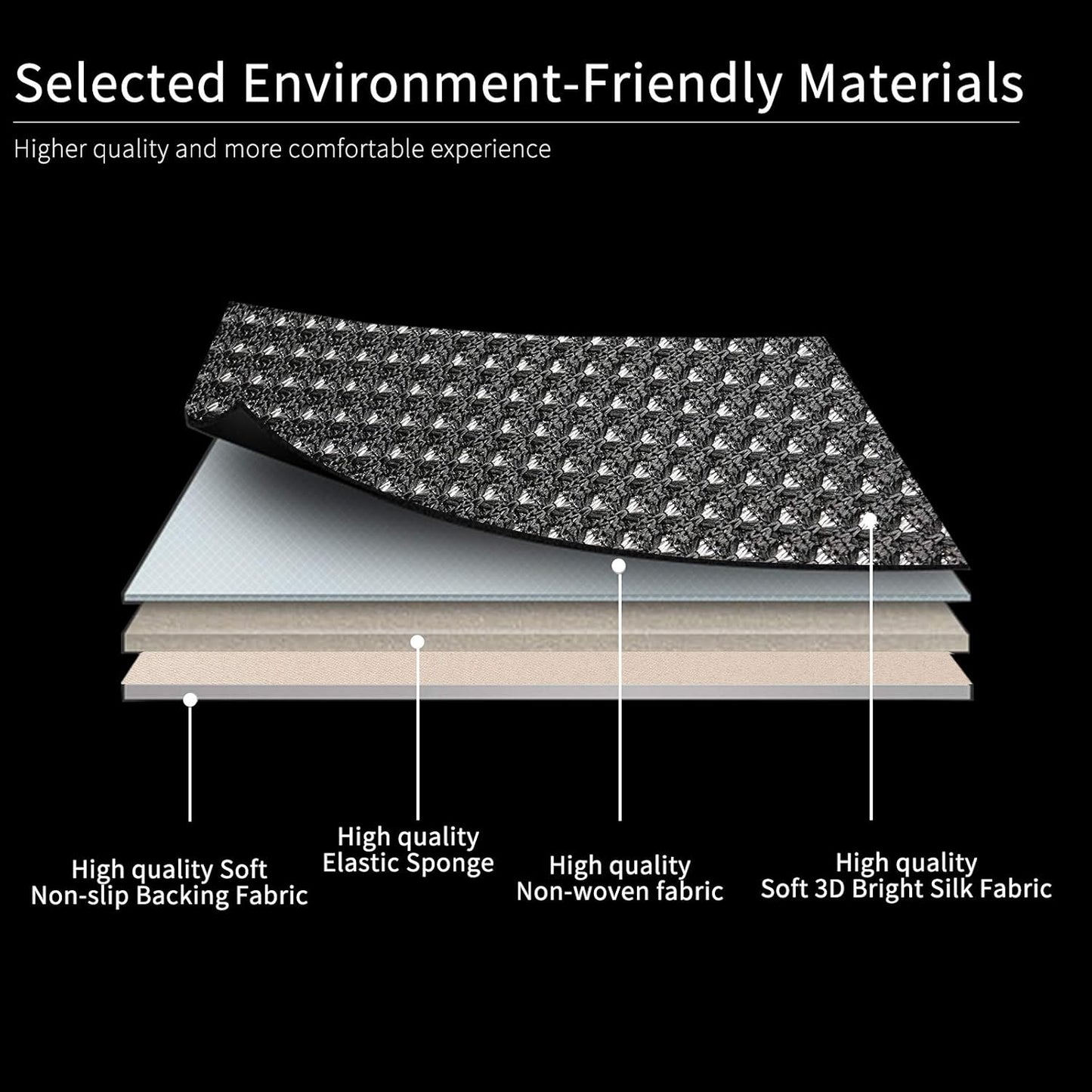 Auto Newer 2 PCS Breathable Universal Four Seasons Car Seat Covers，Luxury Car Seat Cushion，Protectors for Front Seat Bottoms,Compatible with 95% Vehicles， Fit for Cars Truck SUV or Vans(Black+Grey)