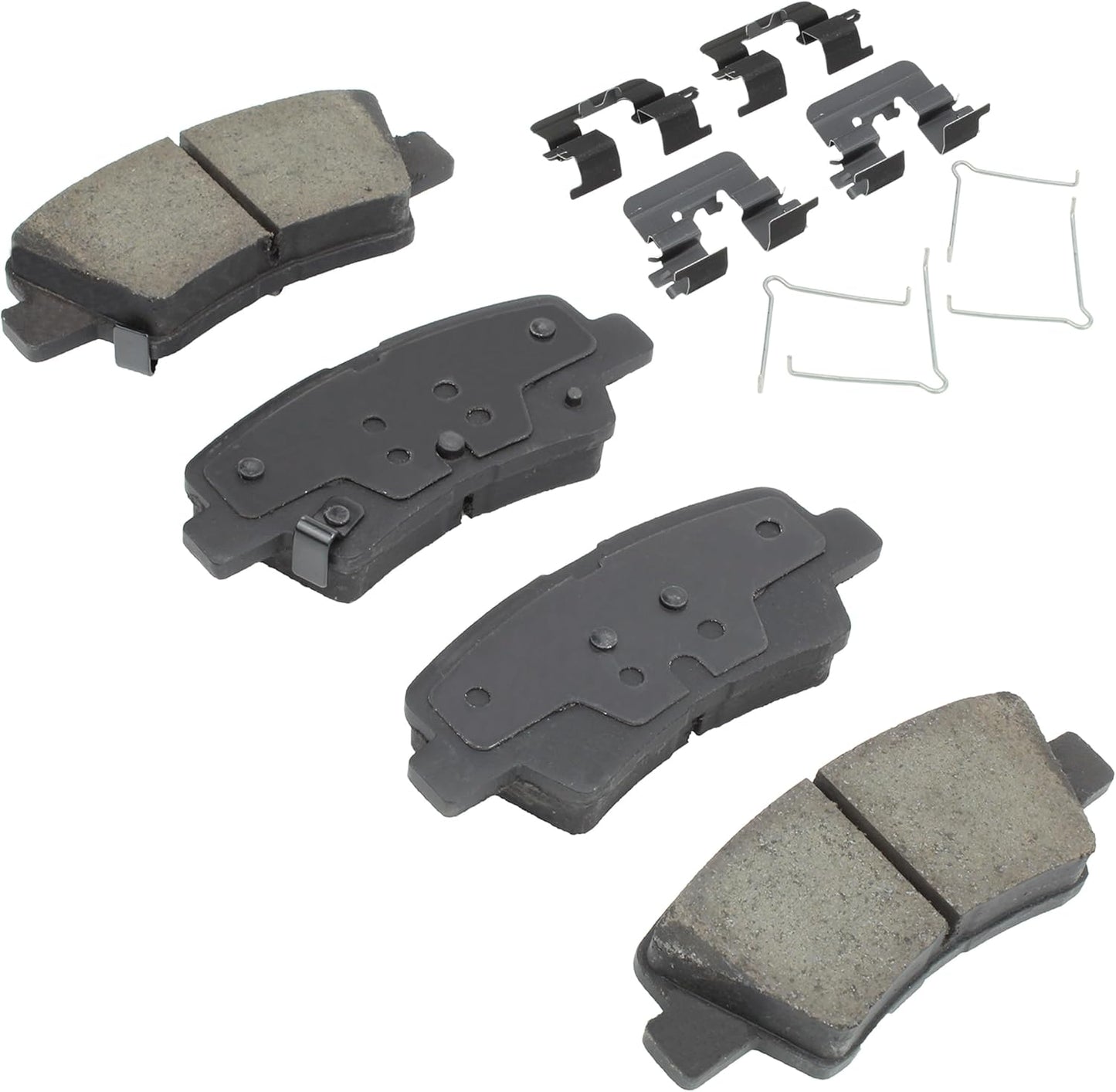 Premium Ceramic Rear Brake Pads (1001-1594C) Compatible with 2012-2019 Hyundai/Kia (Cadenza/Elantra GT/Forte/Forte Koup/Forte5/Sonata/Soul/Soul EV/Veloster)