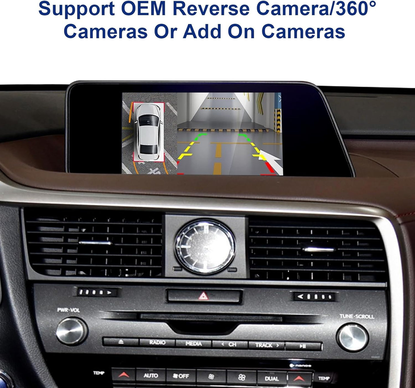 LVDS Wireless Wired CarPlay for Lexus RX ES NX CT is RC OEM Rotary Knob Controller, Add On Car Play, Support Wireless Android Auto Retaining The Factory Operation System