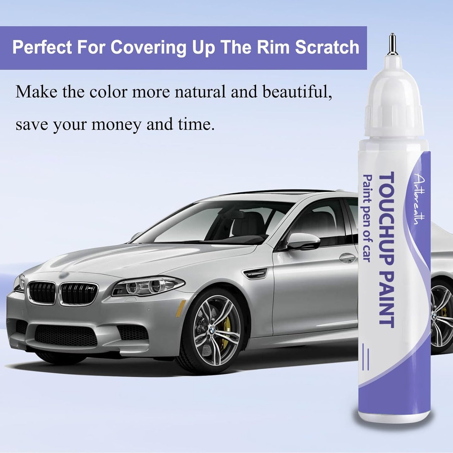 Touch Up Paint for BMW Titan Silver(354)-Exact Match–Chips and Nicks TouchUp Paint Pen Scratch Repair Car Accessories Car Paint Pen for Erase Car Scratches